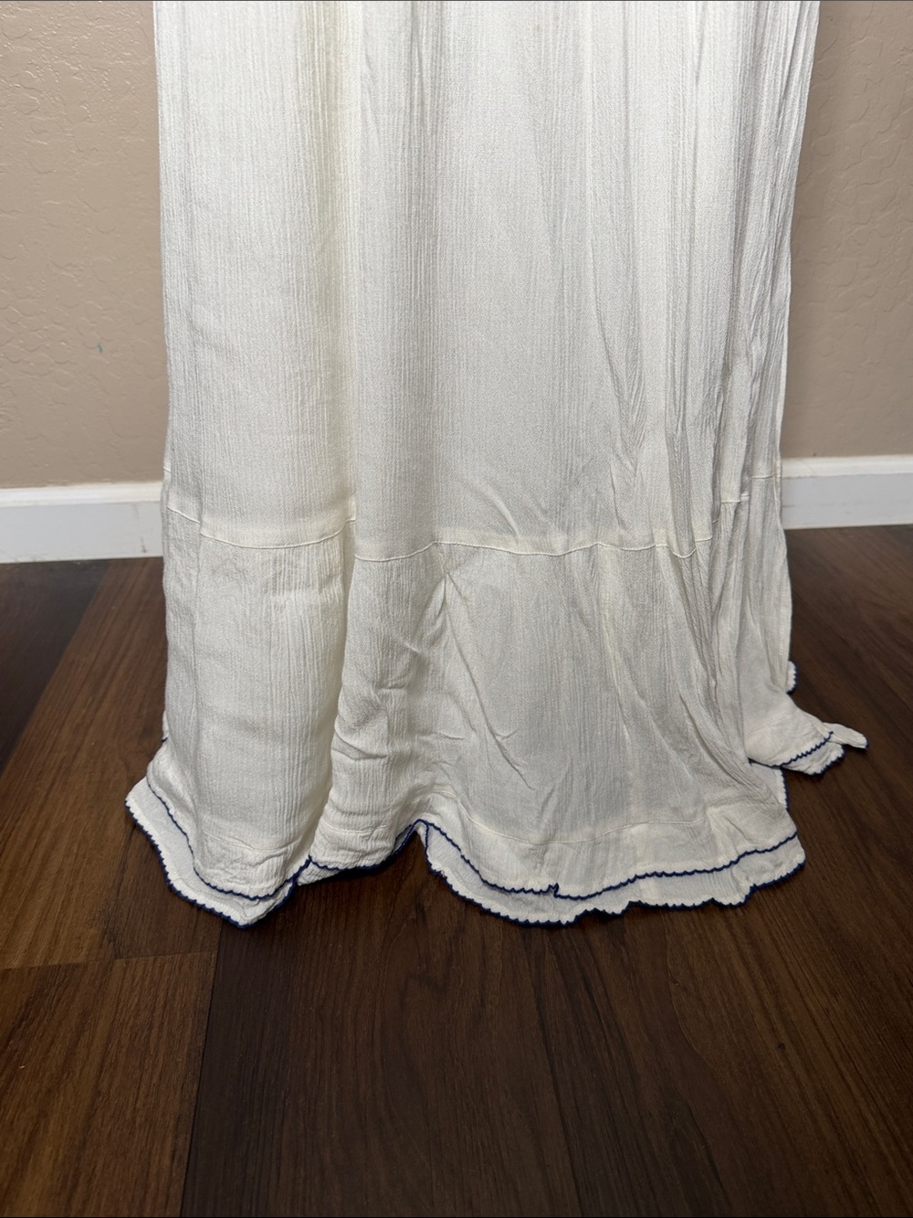 Lulu's White Maxi Dress with Multicolor Floral Embroidery - Picture 6 of 10